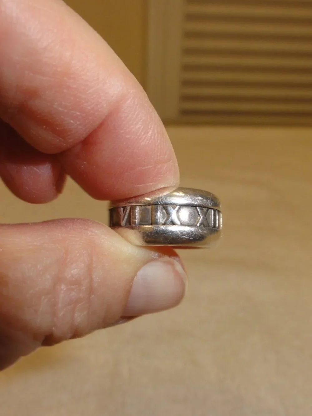 Tiffany & Co. Atlas Sterling Silver 925 Ring Size 5.5